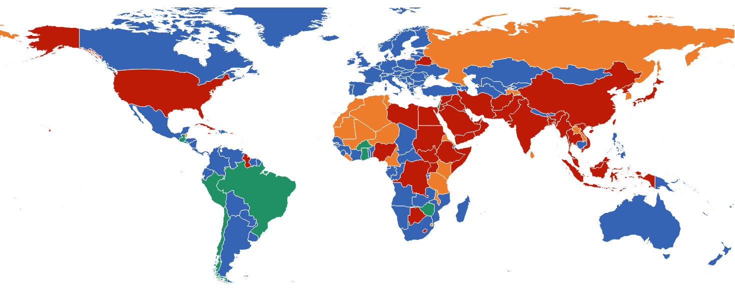 PdM — Carte mondiale de la peine de mort PdM — Carte mondiale de la peine de mort